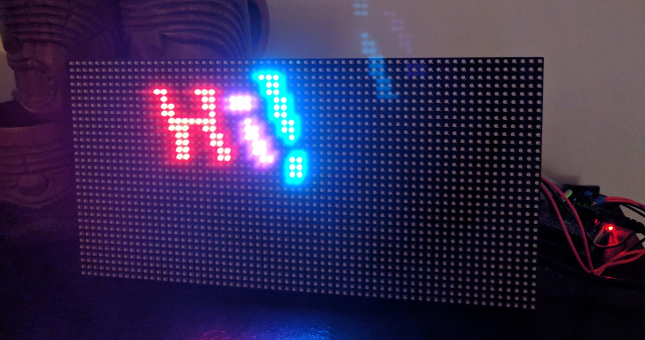 LED matrix photo without flash