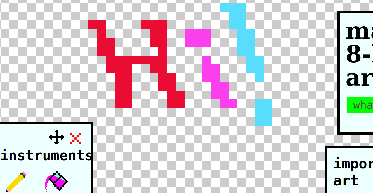 Make 8 bit art screenshot